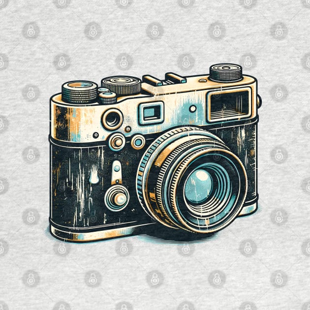 Retro Vintage Camera, Classic Camera Tee by Klimek Prints